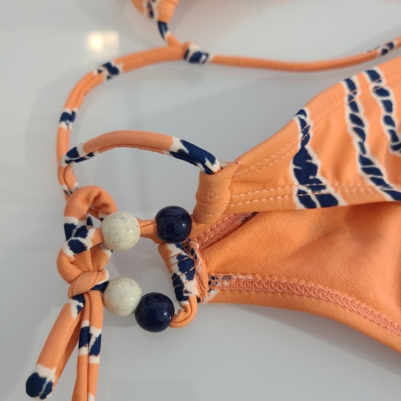 Black Poppy Coral Women Two Piece Swim Suit - Picture 3 of 11